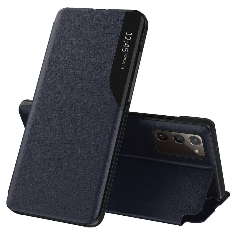 Deksel for Samsung Galaxy S20 FE 2022 G781 / S20 FE 5G G781 / S20 FE G780, Techsuit, eFold, Mørk blå