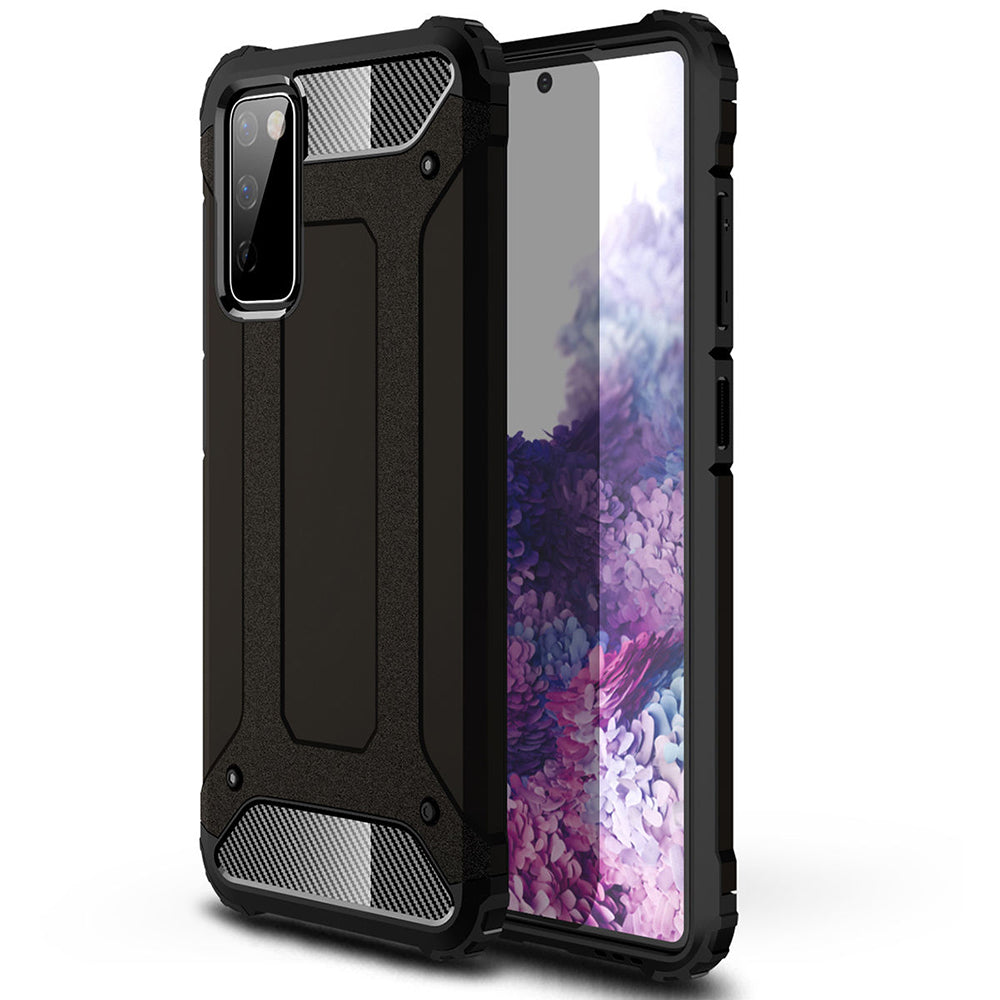Deksel for Samsung Galaxy S20 FE 2022 G781 / S20 FE 5G G781 / S20 FE G780, Techsuit, Hybrid Armor, Svart