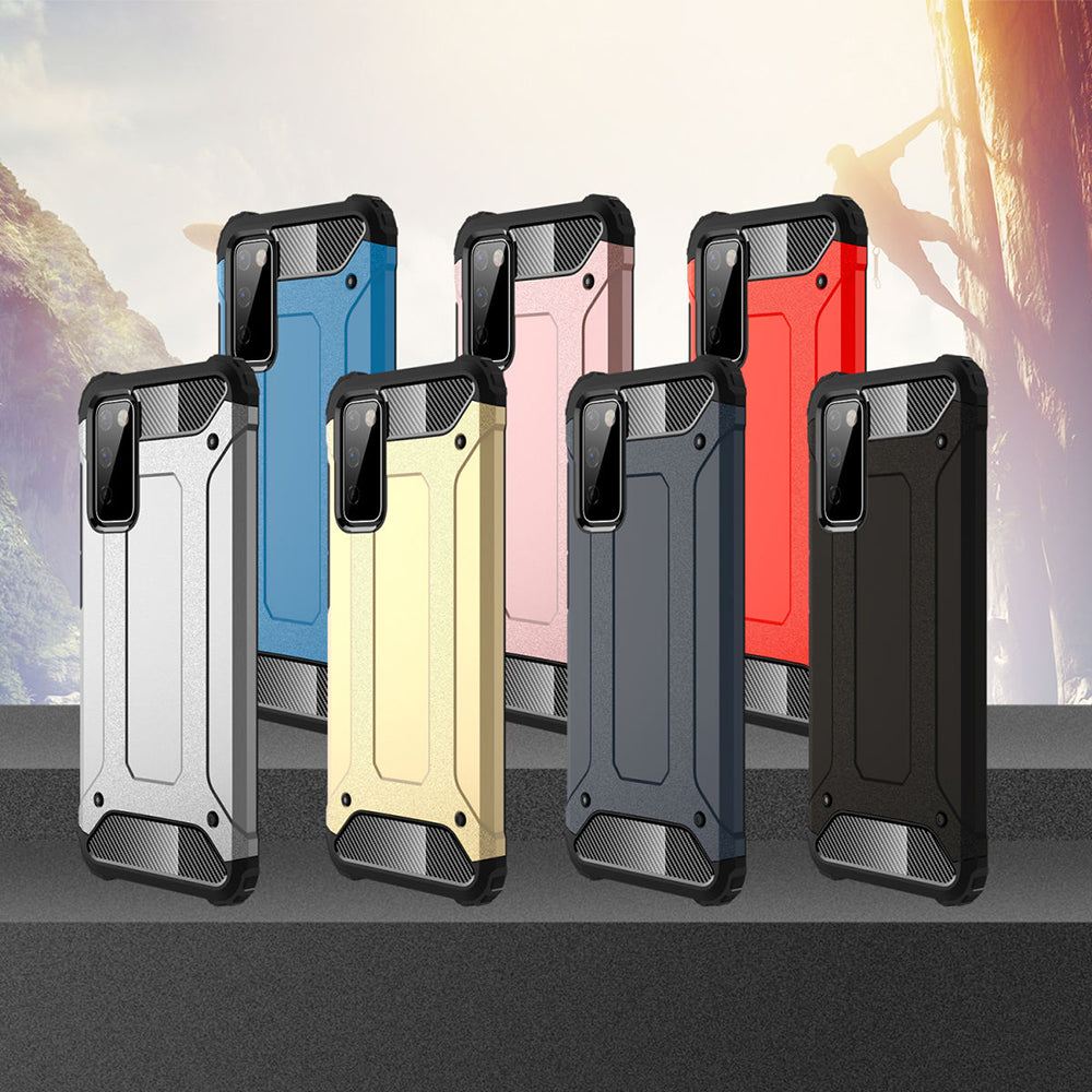 Deksel for Samsung Galaxy S20 FE 2022 G781 / S20 FE 5G G781 / S20 FE G780, Techsuit, Hybrid Armor, Svart