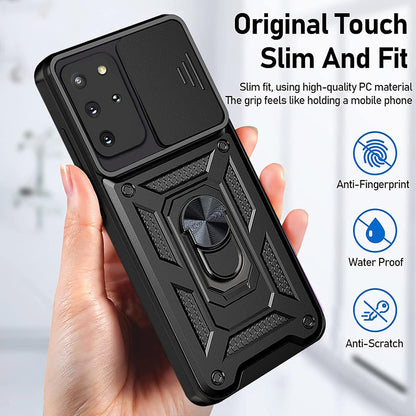 Deksel til Samsung Galaxy S20+ 5G G986 / S20+ G985, Techsuit, CamShield, Svart