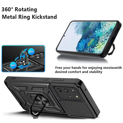 Deksel til Samsung Galaxy S20+ 5G G986 / S20+ G985, Techsuit, CamShield, Svart