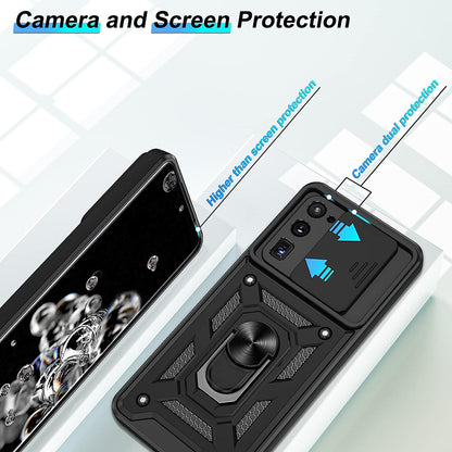 Deksel for Samsung Galaxy S20 Ultra 5G G988 / S20 Ultra G988, Techsuit, CamShield, Svart