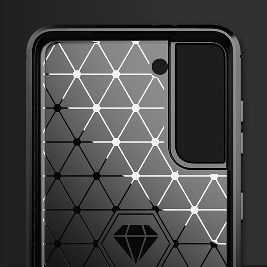 Deksel til Samsung Galaxy S21 5G G991, Techsuit, Karbon, Svart