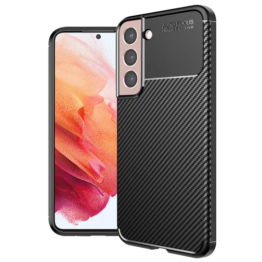 Deksel til Samsung Galaxy S21 5G G991, Techsuit, Karbonfiber, Svart