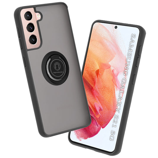 Deksel for Samsung Galaxy S21 5G G991, Techsuit, Glinth, Svart