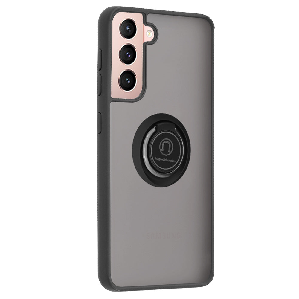 Deksel for Samsung Galaxy S21 5G G991, Techsuit, Glinth, Svart