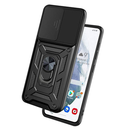Deksel til Samsung Galaxy S21 FE 5G G990, Techsuit, CamShield, Svart