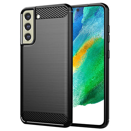 Deksel til Samsung Galaxy S21 FE 5G G990, Techsuit, Karbon, Svart