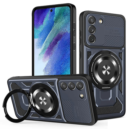Deksel for Samsung Galaxy S21 FE 5G G990, Techsuit, RuggedCam, Blå
