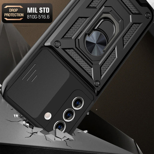 Deksel for Samsung Galaxy S21+ 5G G996, Techsuit, CamShield, Svart