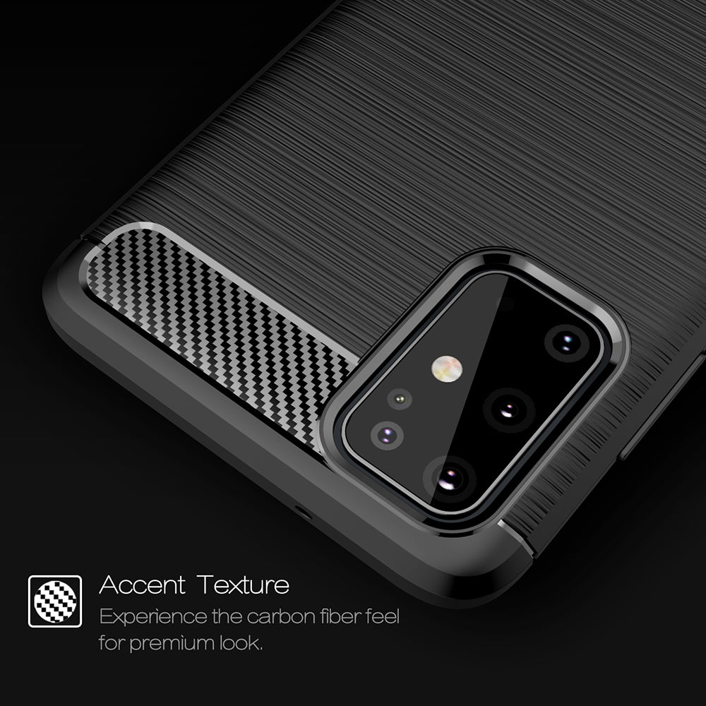 Deksel til Samsung Galaxy S21 Ultra 5G G998, Techsuit, Karbon, Svart
