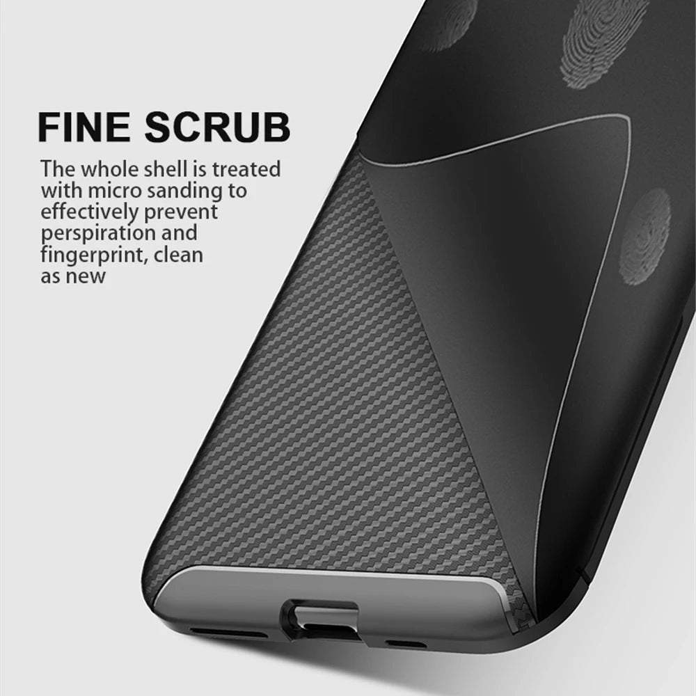 Deksel til Samsung Galaxy S21 Ultra 5G G998, Techsuit, CarbonFiber, Svart