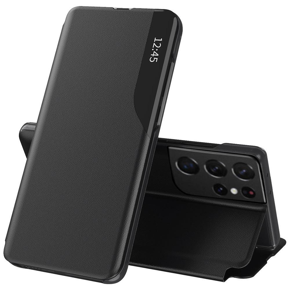 Deksel for Samsung Galaxy S21 Ultra 5G G998, Techsuit, eFold, Svart