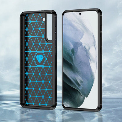 Deksel til Samsung Galaxy S22 5G S901, Techsuit, Karbon, Svart