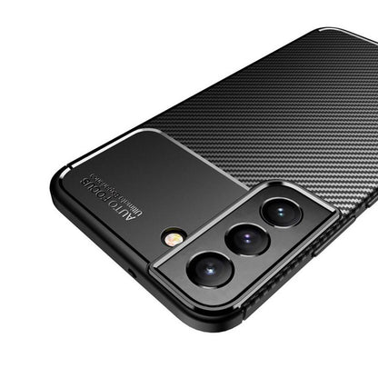 Deksel for Samsung Galaxy S22 5G S901, Techsuit, CarbonFiber, Svart