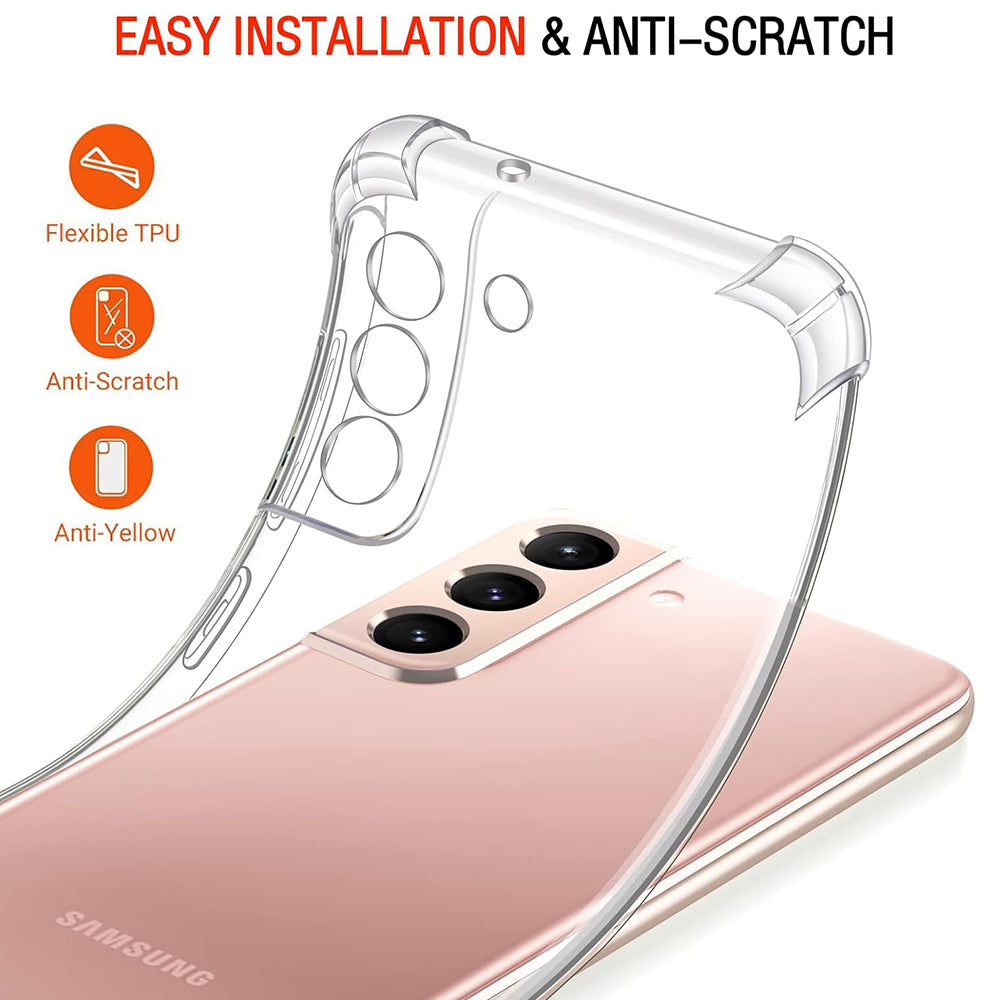 Deksel til Samsung Galaxy S22 5G S901, Techsuit, Støtsikker Klar, Transparent