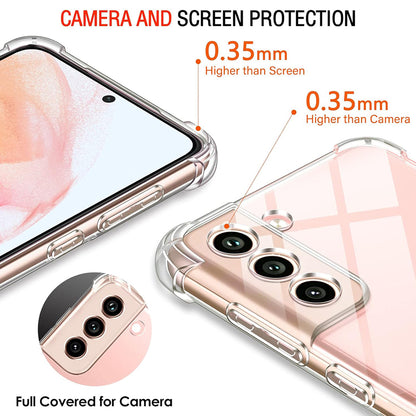 Deksel til Samsung Galaxy S22 5G S901, Techsuit, Støtsikker Klar, Transparent