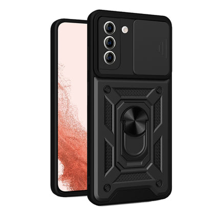 Deksel for Samsung Galaxy S22+ 5G S906, Techsuit, CamShield, Svart