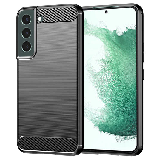 Deksel til Samsung Galaxy S22+ 5G S906, Techsuit, Karbon, Svart