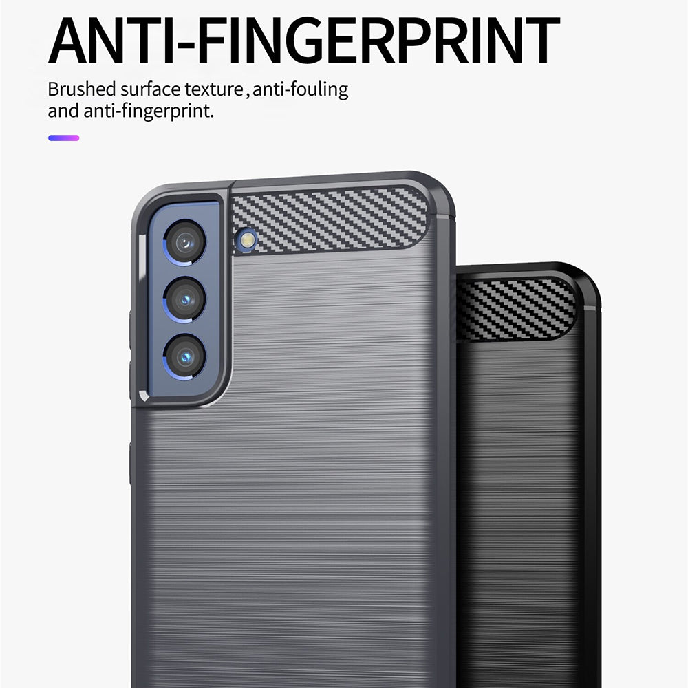 Deksel til Samsung Galaxy S22+ 5G S906, Techsuit, Karbon, Svart