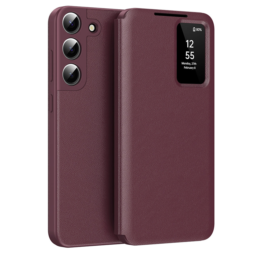 Deksel for Samsung Galaxy S22+ 5G S906, Techsuit, SmartView, Rød