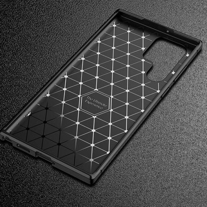Deksel til Samsung Galaxy S22 Ultra 5G S908, Techsuit, CarbonFiber, Svart