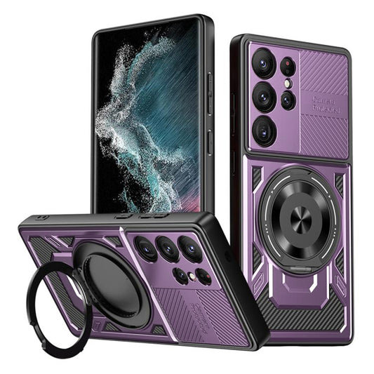 Deksel for Samsung Galaxy S22 Ultra 5G S908, Techsuit, RuggedCam, Lilla