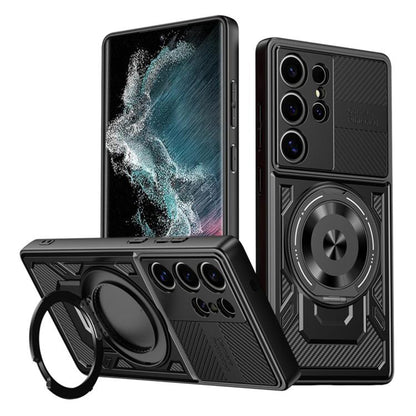 Deksel for Samsung Galaxy S22 Ultra 5G S908, Techsuit, RuggedCam, Svart