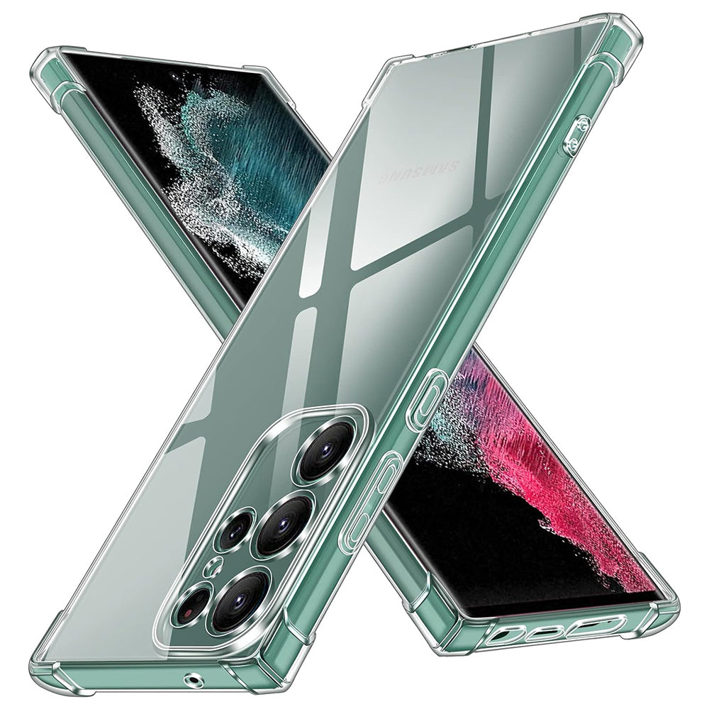 Deksel til Samsung Galaxy S22 Ultra 5G S908, Techsuit, Støtsikker Klar, Transparent