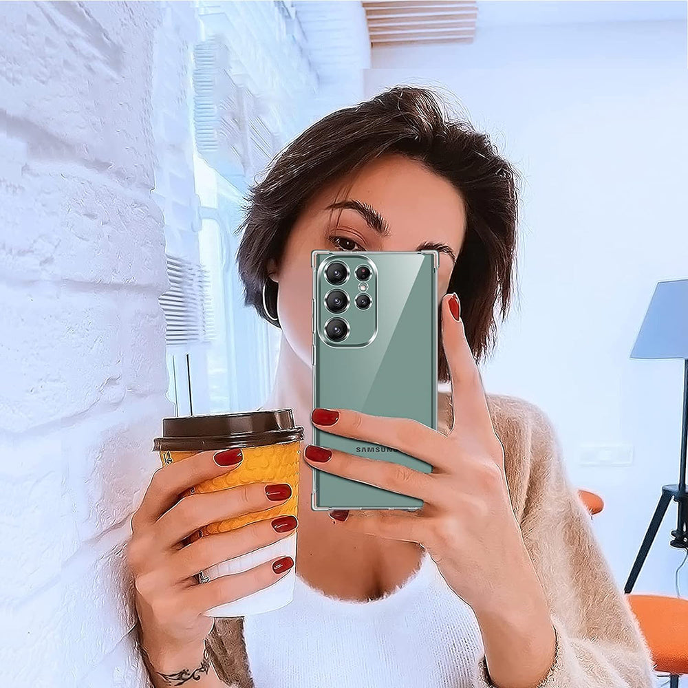 Deksel til Samsung Galaxy S22 Ultra 5G S908, Techsuit, Støtsikker Klar, Transparent