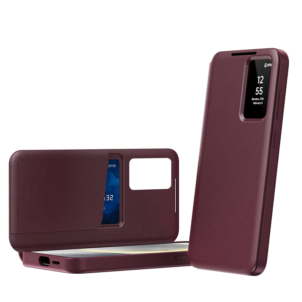 Deksel til Samsung Galaxy S22 Ultra 5G S908, Techsuit, SmartView, Rød