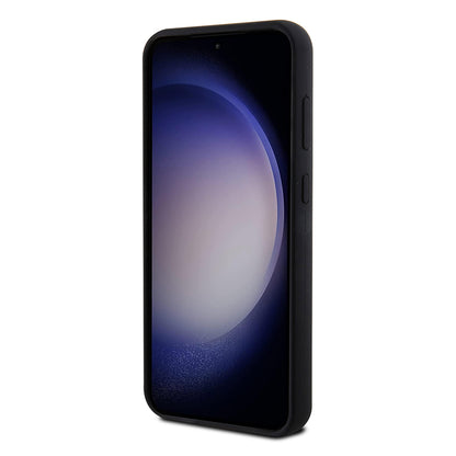 Deksel for Samsung Galaxy S23 FE S711, Karl Lagerfeld, Silicone Ikonik Karl Metal, Svart