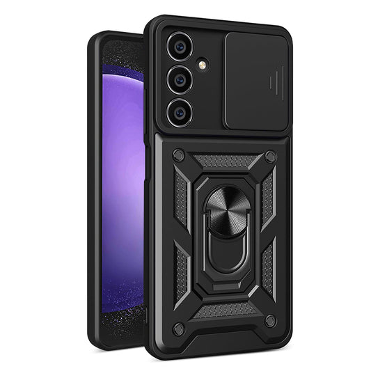 Deksel for Samsung Galaxy S23 FE S711, Techsuit, CamShield, Svart