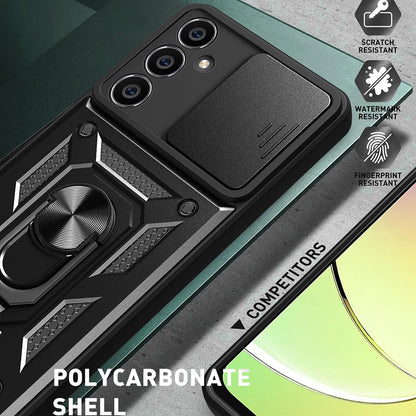 Deksel for Samsung Galaxy S23 FE S711, Techsuit, CamShield, Svart
