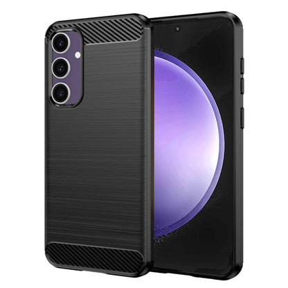 Deksel for Samsung Galaxy S23 FE S711, Techsuit, Karbon, Svart