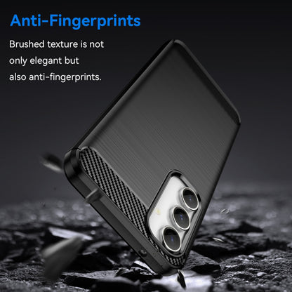 Deksel for Samsung Galaxy S23 FE S711, Techsuit, Karbon, Svart