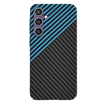 Deksel for Samsung Galaxy S23 FE S711, Techsuit, Carbonite FiberShell, Svart Bleu
