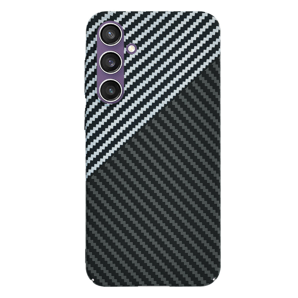 Deksel for Samsung Galaxy S23 FE S711, Techsuit, Carbonite FiberShell, Svart Grå