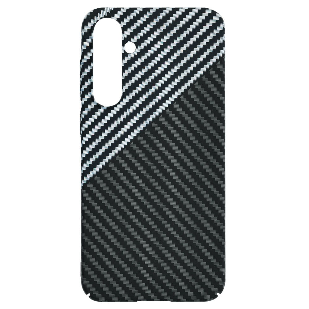 Deksel for Samsung Galaxy S23 FE S711, Techsuit, Carbonite FiberShell, Svart Grå