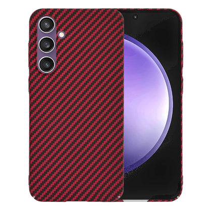 Deksel til Samsung Galaxy S23 FE S711, Techsuit, Carbonite FiberShell, Rød