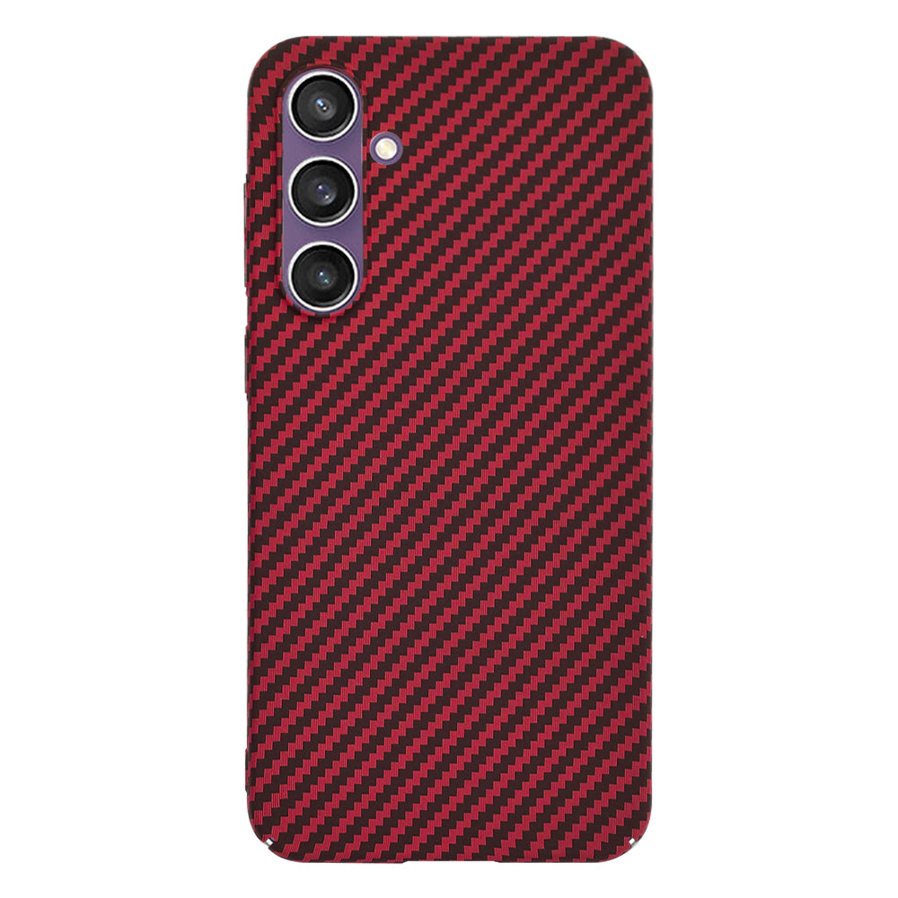 Deksel til Samsung Galaxy S23 FE S711, Techsuit, Carbonite FiberShell, Rød