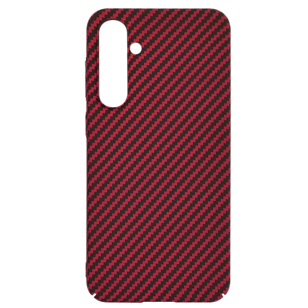 Deksel til Samsung Galaxy S23 FE S711, Techsuit, Carbonite FiberShell, Rød