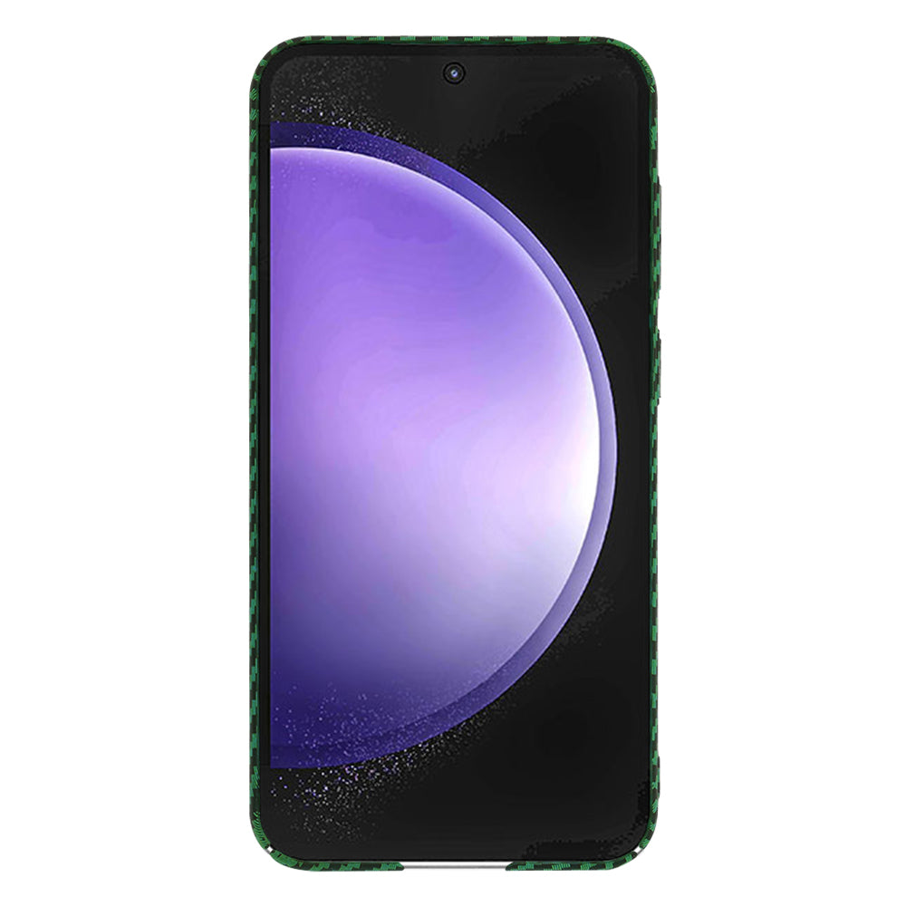 Deksel til Samsung Galaxy S23 FE S711, Techsuit, Carbonite FiberShell, Grønn