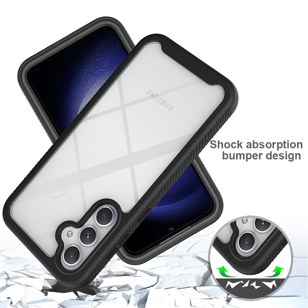 Deksel for Samsung Galaxy S23 FE S711, Techsuit, Defense360 Pro, Svart