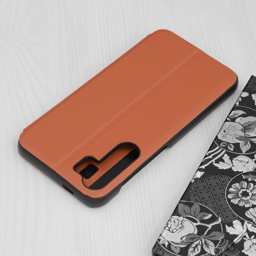 Deksel for Samsung Galaxy S23 FE S711, Techsuit, eFold, Oransje