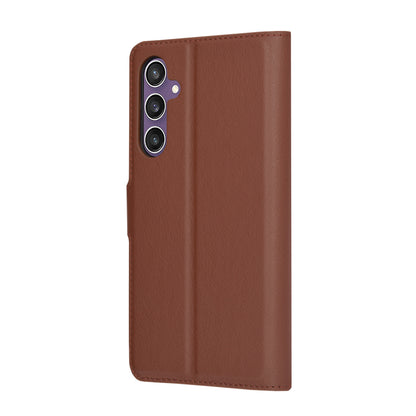 Deksel for Samsung Galaxy S23 FE S711, Techsuit, Leather Folio, Brun