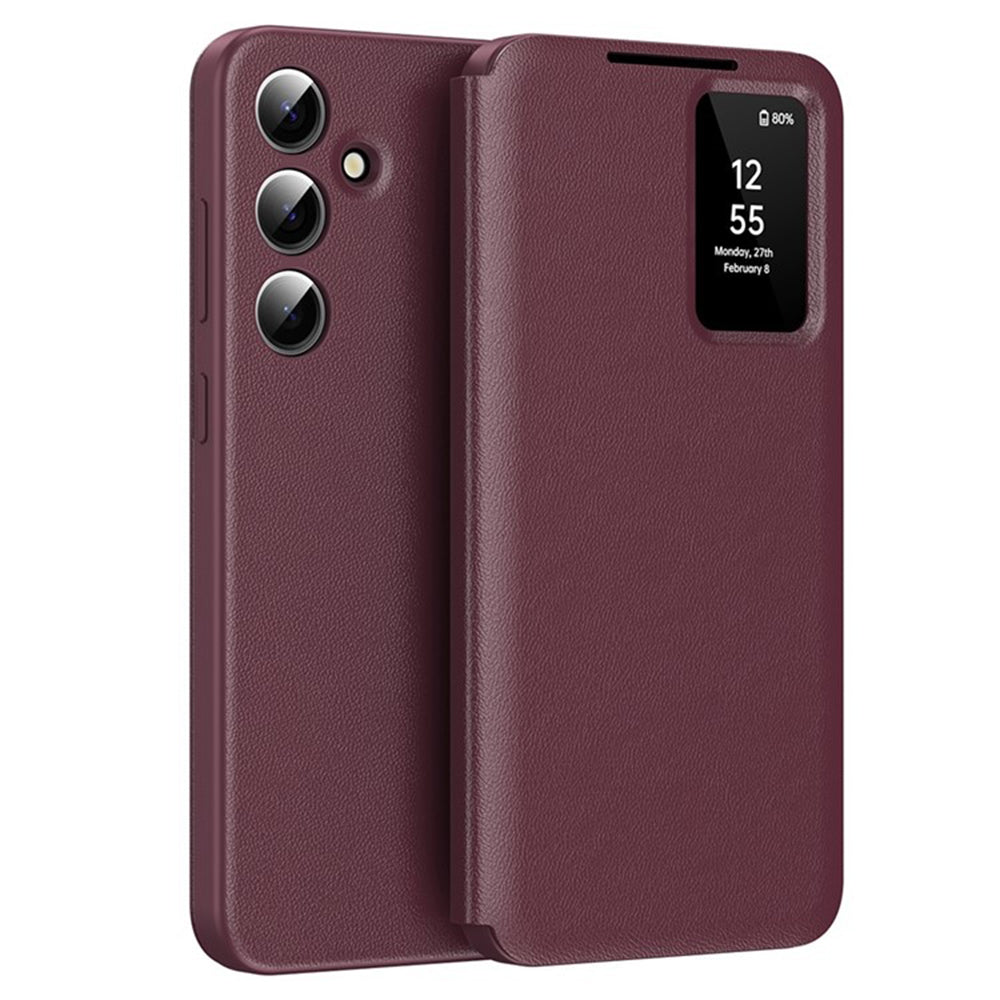 Deksel for Samsung Galaxy S23 FE S711, Techsuit, SmartView, Rød