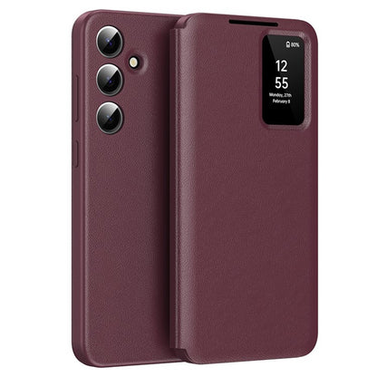 Deksel for Samsung Galaxy S23 FE S711, Techsuit, SmartView, Rød