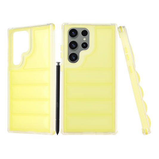 Deksel for Samsung Galaxy S23 FE S711, Techsuit, Wave Shield, Gul