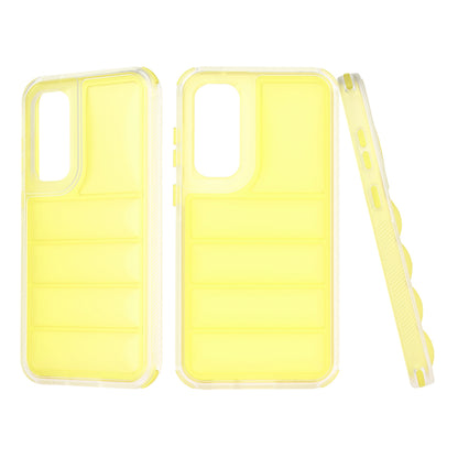 Deksel for Samsung Galaxy S23 FE S711, Techsuit, Wave Shield, Gul